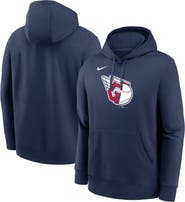 Nike Men's Nike Navy Cleveland Guardians Logo Club Fleece Pullover Hoodie