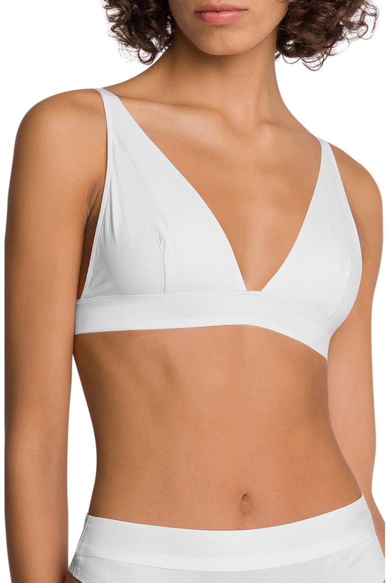 Beauty Triangle Bralette, Main, color, 104 PEARL
