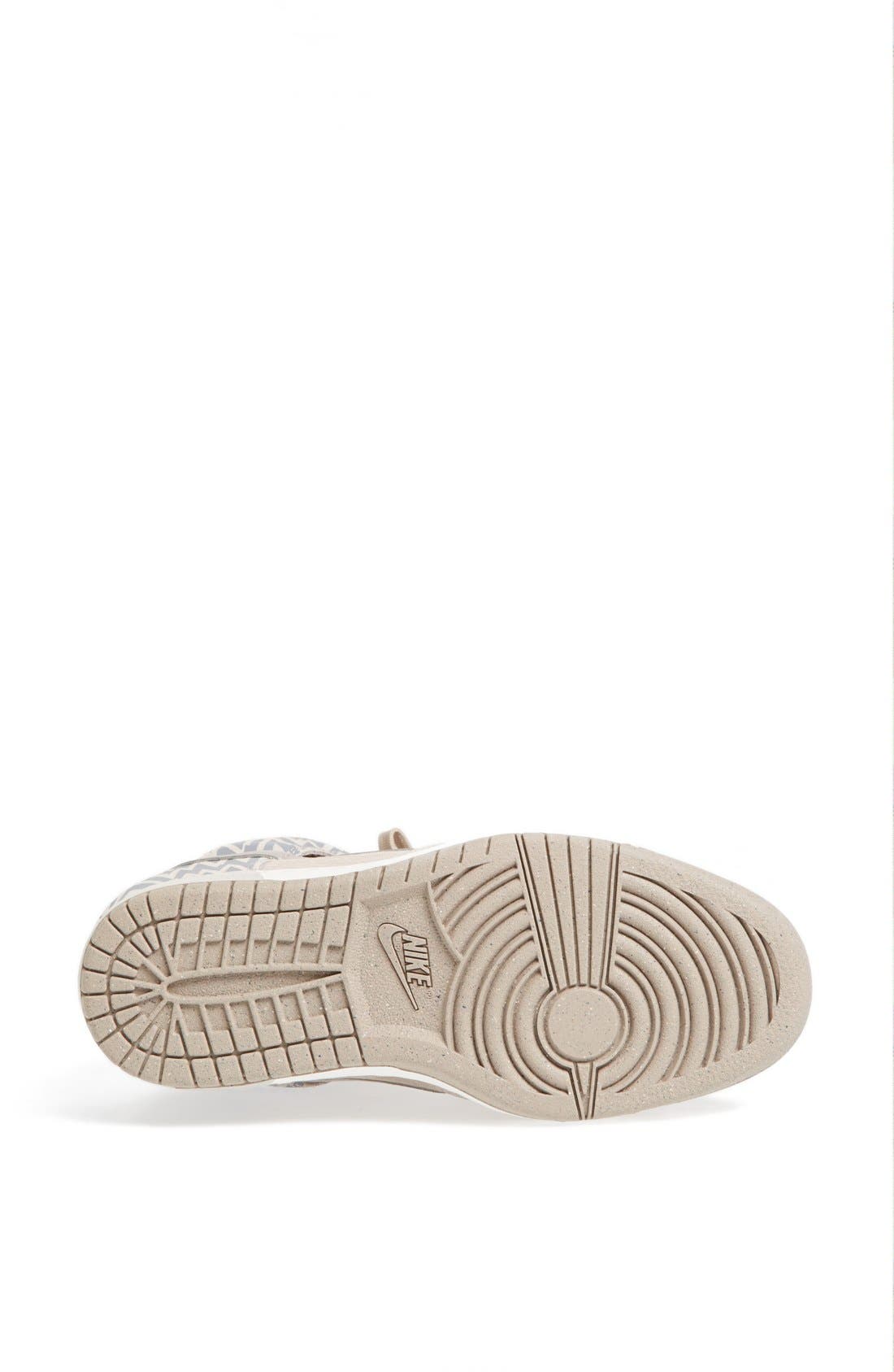 'Dunk Sky Hi' Wedge Sneaker, Alternate, color, LIGHT GREY/ DARK GREY/ WHITE