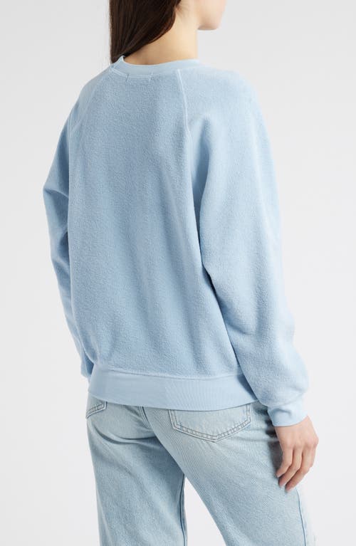 Daydreamer Beach Please Cotton Graphic Sweatshirt In Powder Blue