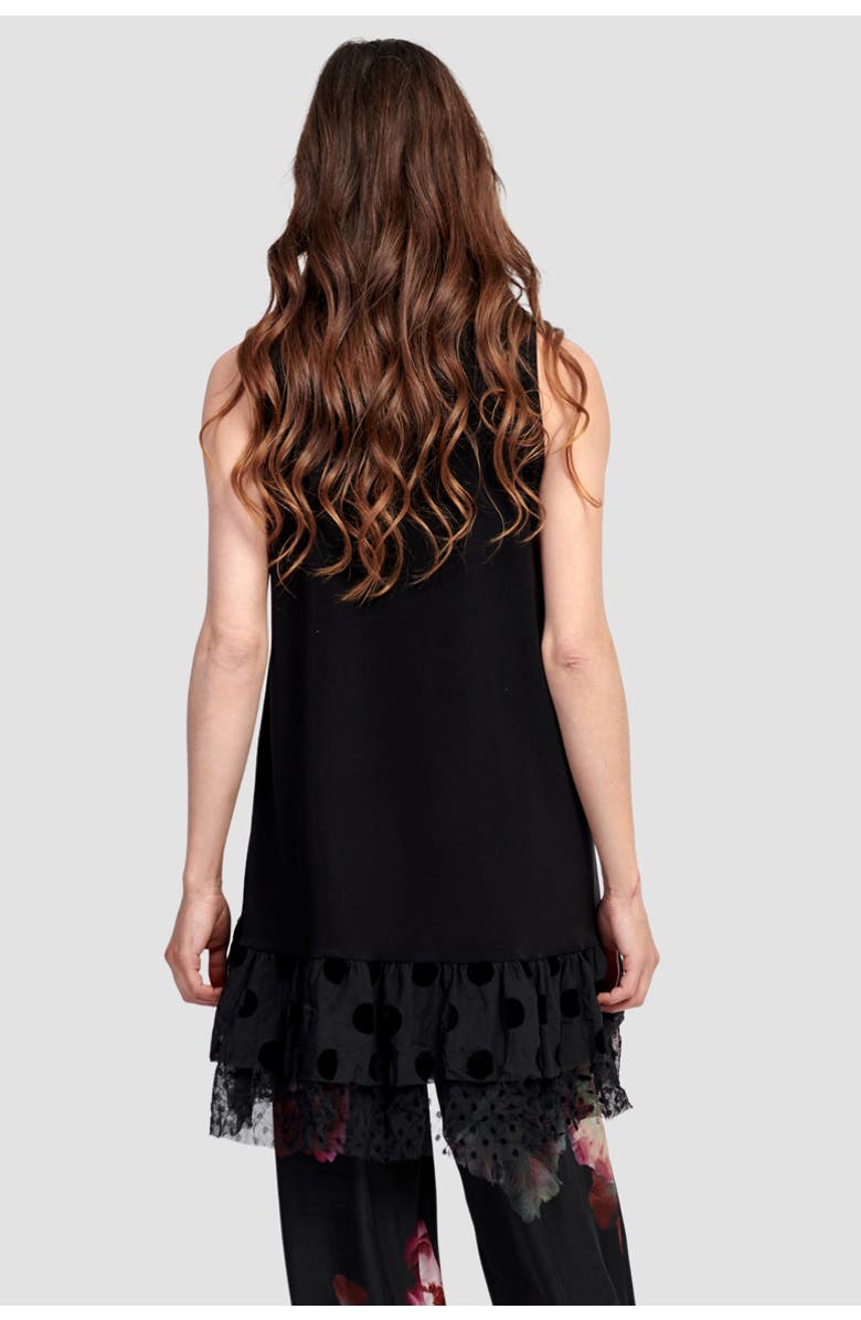 Alembika Sleeveless tunic with ruffles, Alternate, color,