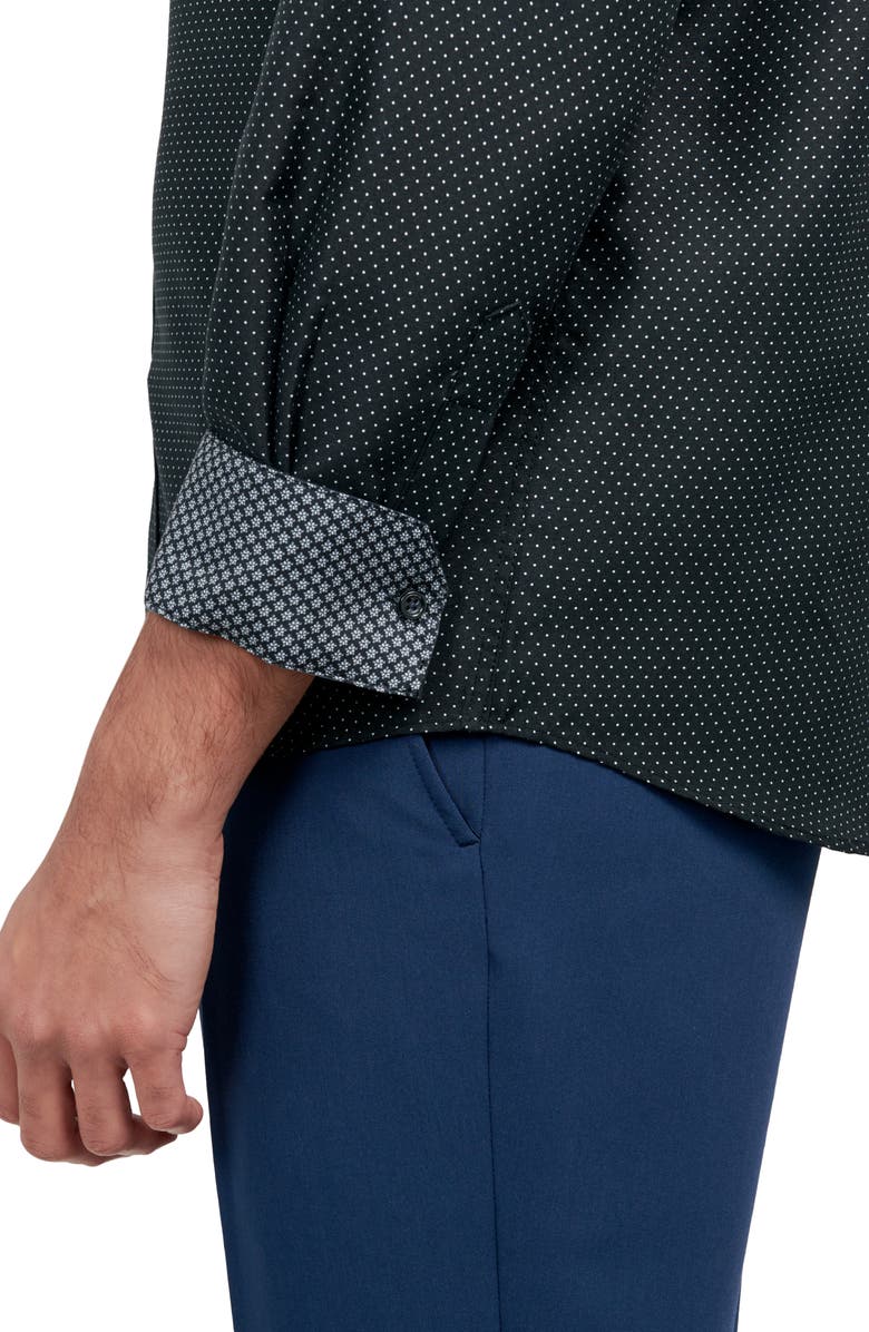 SOCIETY OF THREADS Slim Fit Dot Non-Iron Performance Dress Shirt, Alternate, color, 