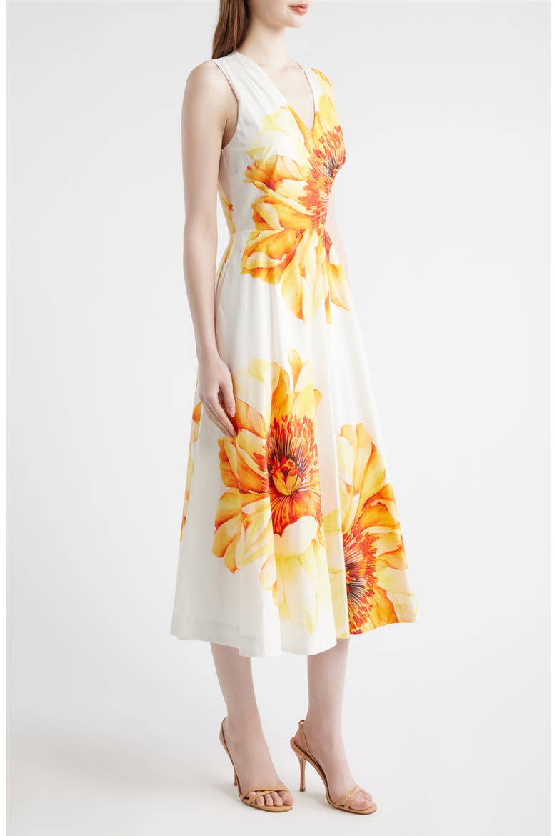 The Ines Spring Meadow Floral Midi Dress, Alternate, color, SPRING MEADOW