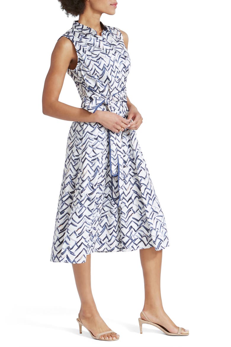Lookout Print Woven Shirtdress, Alternate, color, WHITE MULTI