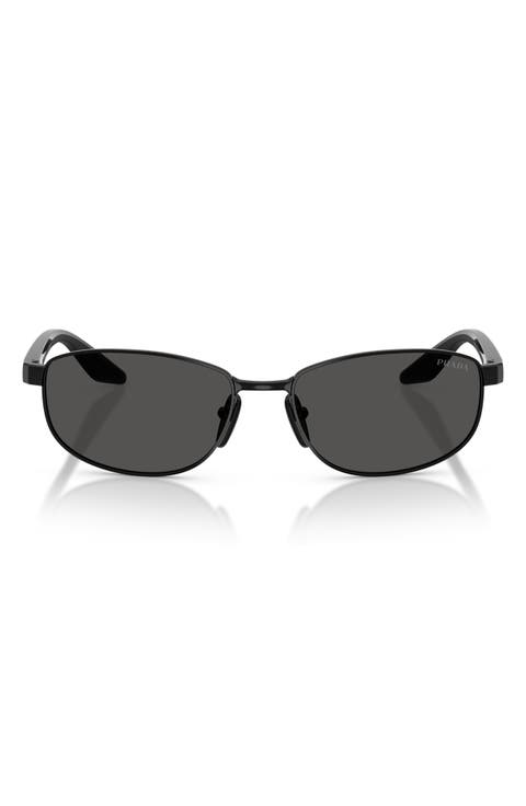 58mm Oval Sunglasses