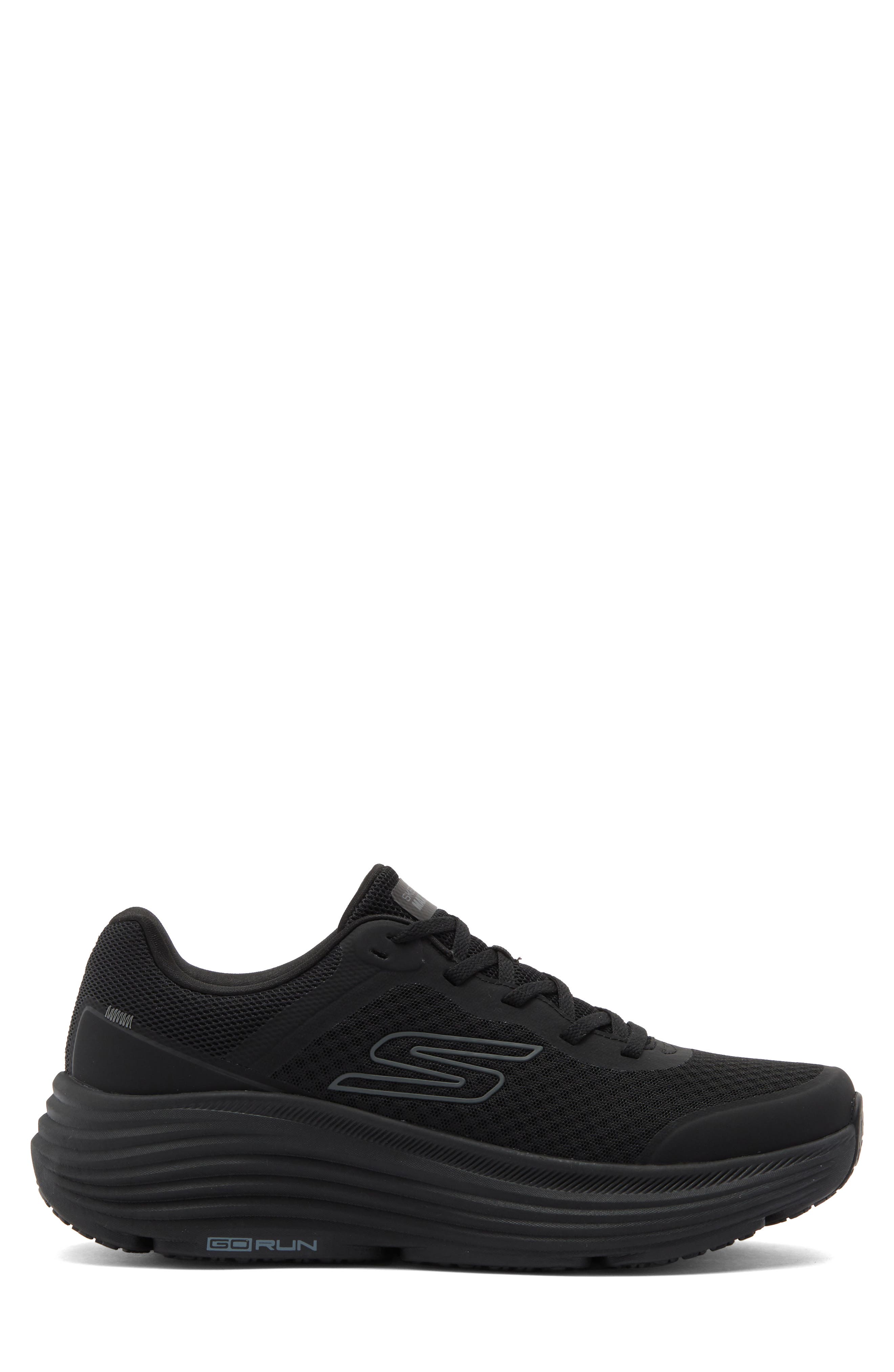 SKECHERS Max Cushioning Endeavour Running Shoe, Alternate, color, Black/ Black
