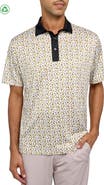 CON.STRUCT Regular Fit Micro Beers Print Recycled Performance Golf Polo