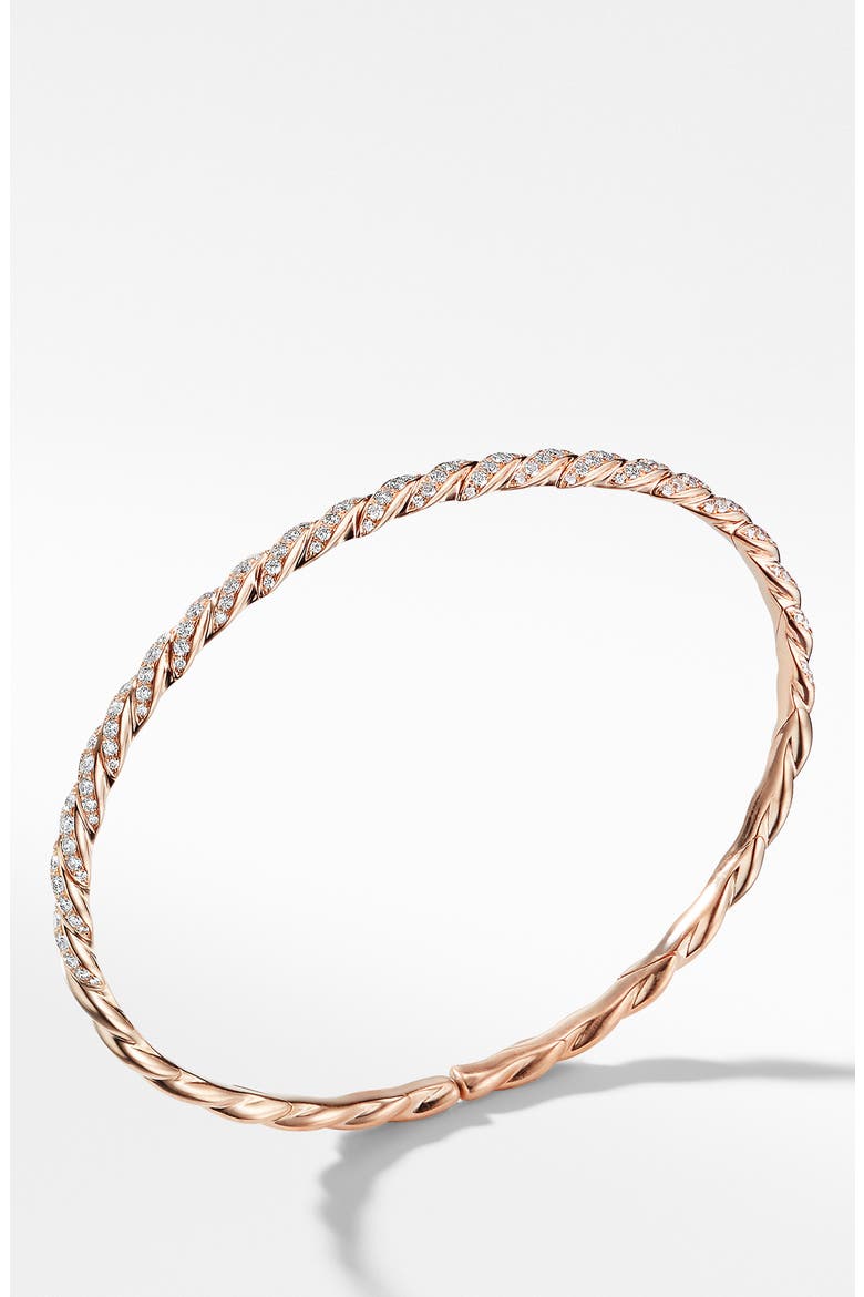 Pavéflex Single Row Diamond Bracelet, Main, color, 18KRG