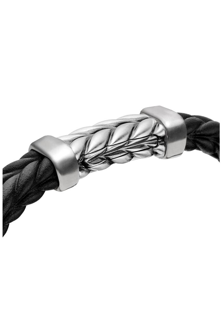 Chevron Rubber Link Bracelet, Alternate, color, BLACK