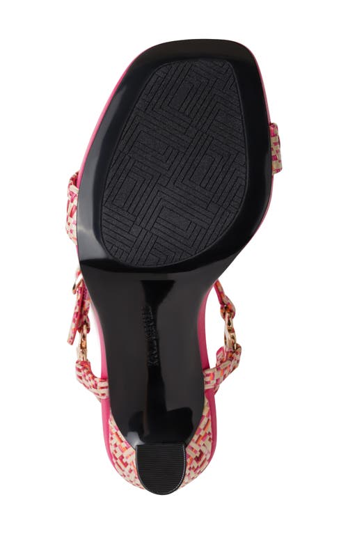 Shop Karl Lagerfeld Paris Cybil Ankle Strap Sandal In Teaberry