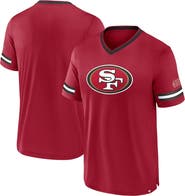 FANATICS Men's Fanatics Scarlet San Francisco 49ers Stripe Stacking T-Shirt