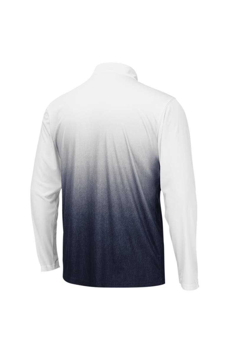 COLOSSEUM Men's Colosseum White/Black Ole Miss Rebels Magic Ombre Long Sleeve Quarter-Zip Top, Alternate, color, White