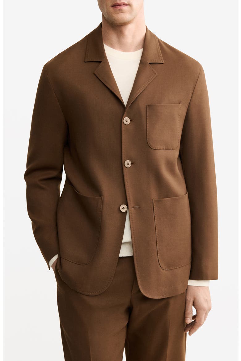 Wool Blend Sport Coat, Main, color, ORANGE BROWN