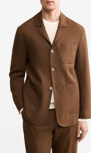 MANGO Wool Blend Sport Coat
