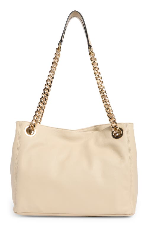 Valentino By Mario Valentino Luisa Diamond Quilted Tote Bag In White