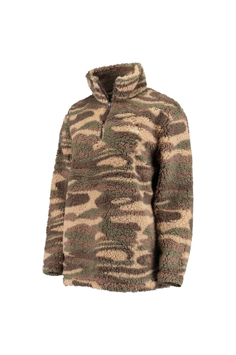 Women's G-III 4Her by Carl Banks Camo Los Angeles Dodgers Sherpa Quarter-Zip Jacket, Alternate, color, Camo