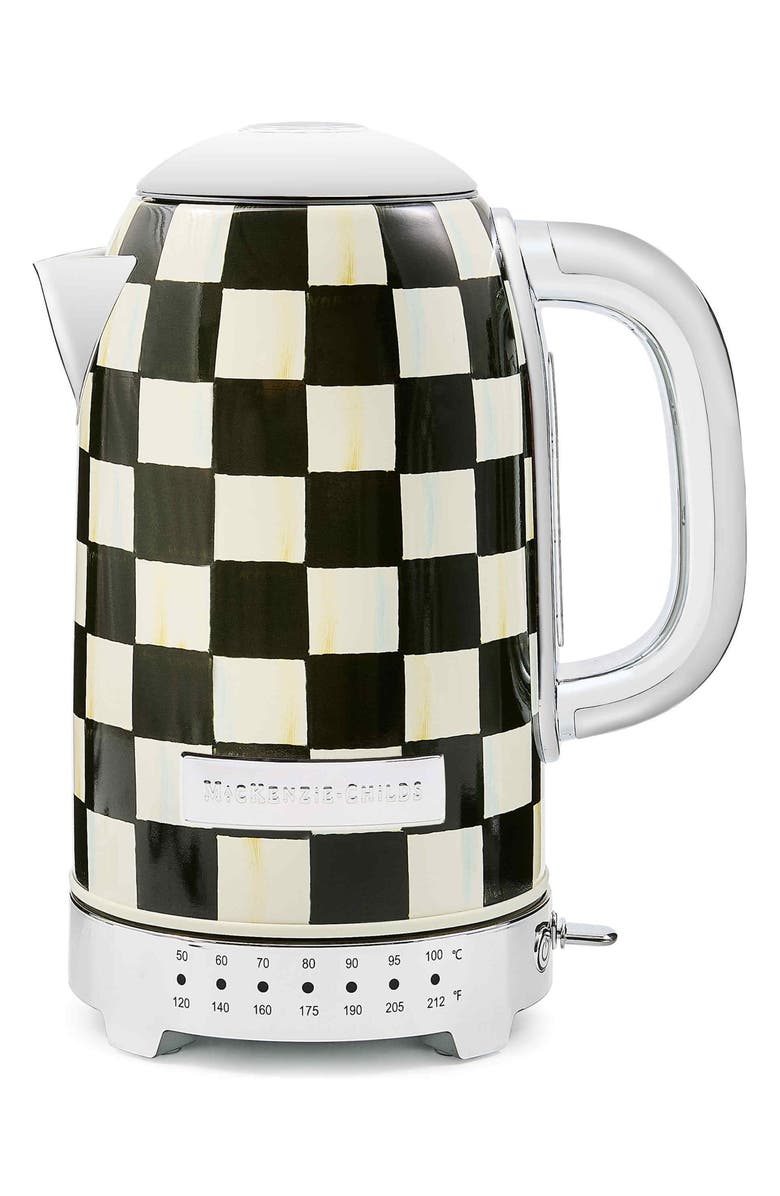 MACKENZIE CHILDS Courtly Check Electric Kettle, Main, color, Courtly