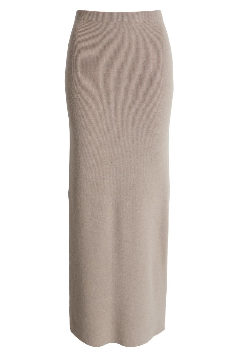 Maria Knit Maxi Skirt, Alternate, color, MOON ROCK