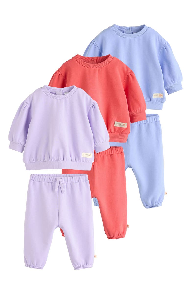 NEXT 6-Pack Assorted Sweatshirt & Sweatpants Set, Main, color, Multi