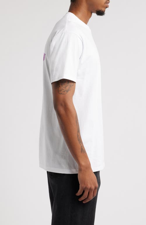 Shop Obey Cosmic Noise Graphic T-shirt In White