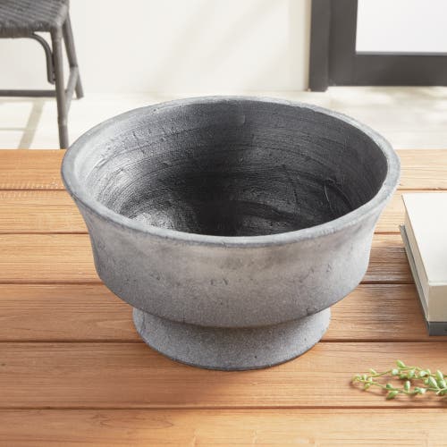 Napa Home & Garden Cedric Decorative Footed Bowl In Black
