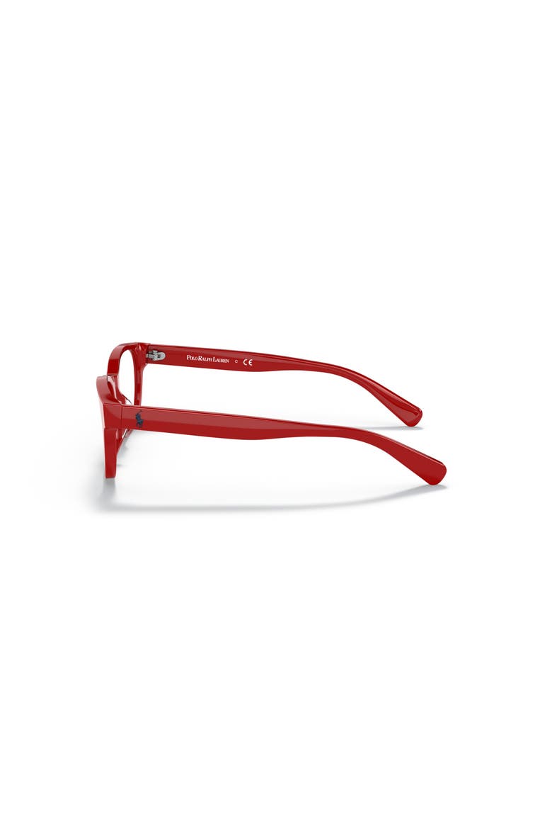 47mm Rectangle optical glasses, Alternate, color, Red