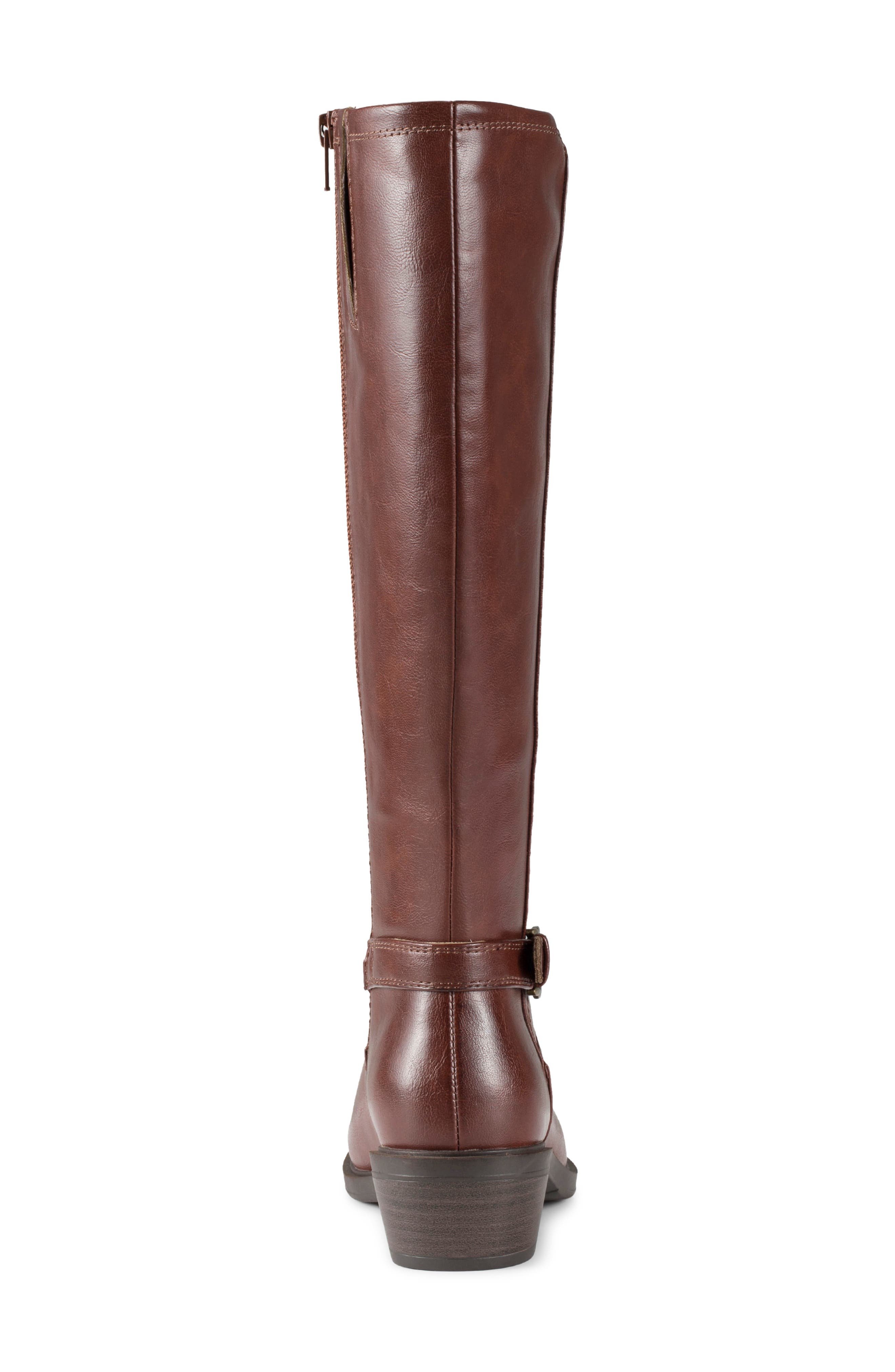 Nena Riding Boot - Wide Calf, Alternate, color, MAHOGANY