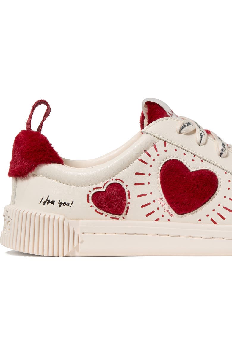 Kate Spade New York k as in kate sneaker, Alternate, color, Cream