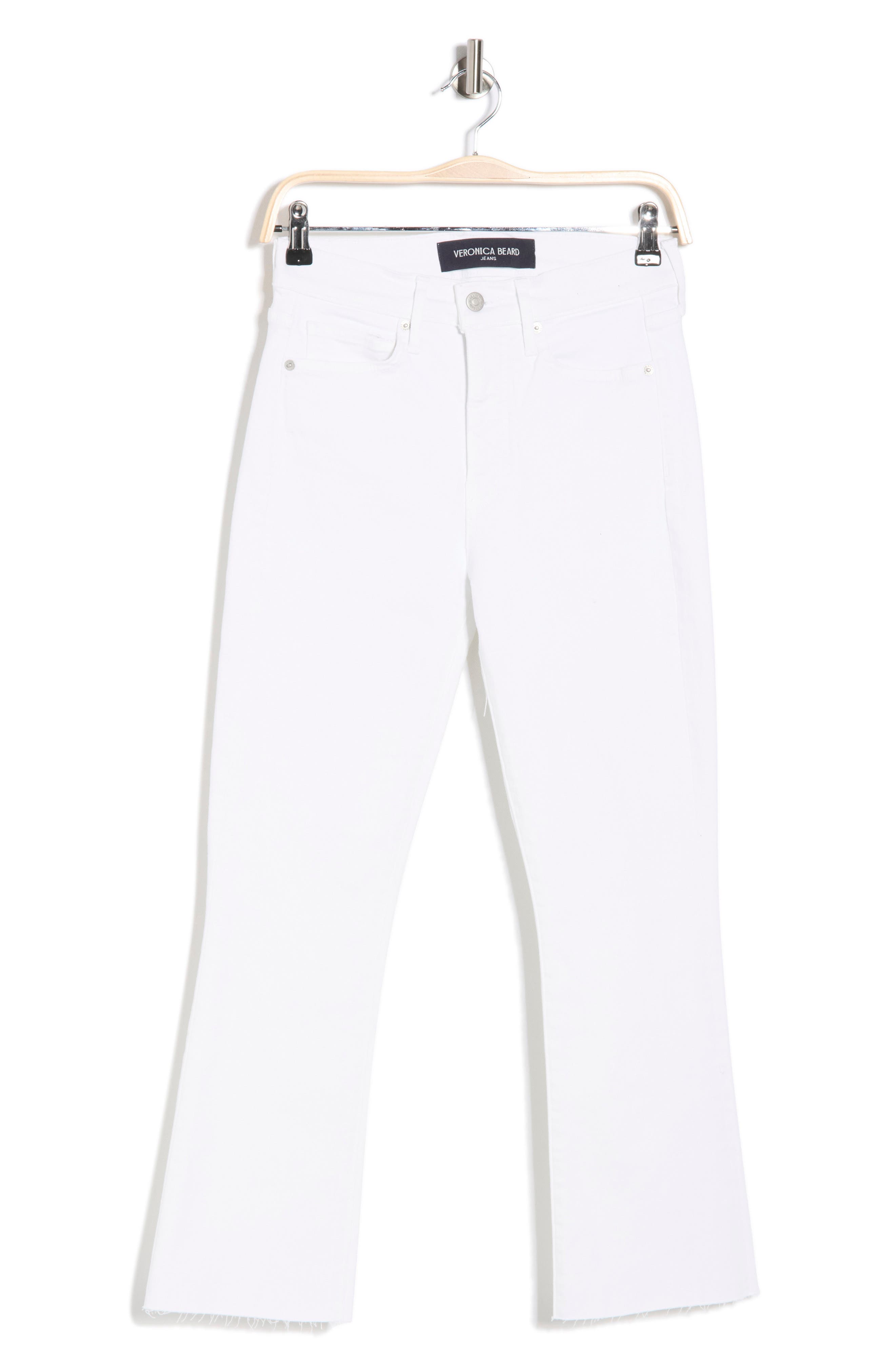 Veronica Beard Carly Raw Hem Kick Flare Leg Jeans