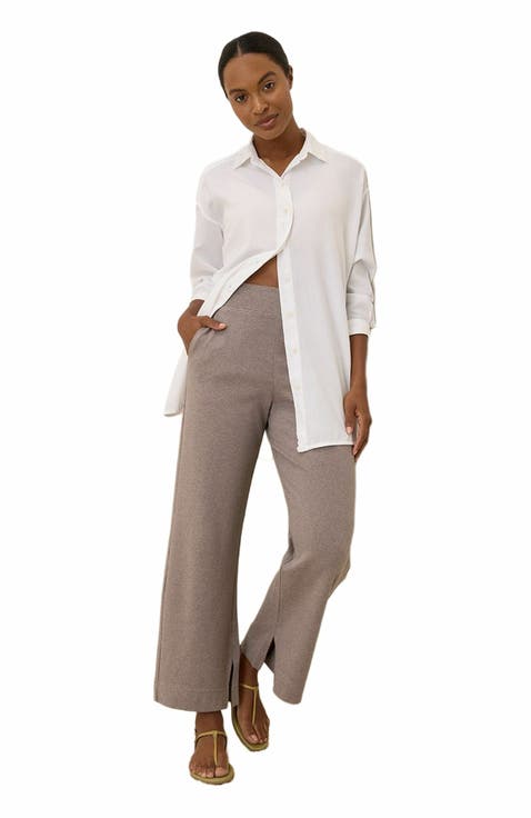 Organic Cotton Airplane Wide Leg Pant - 26" Inseam