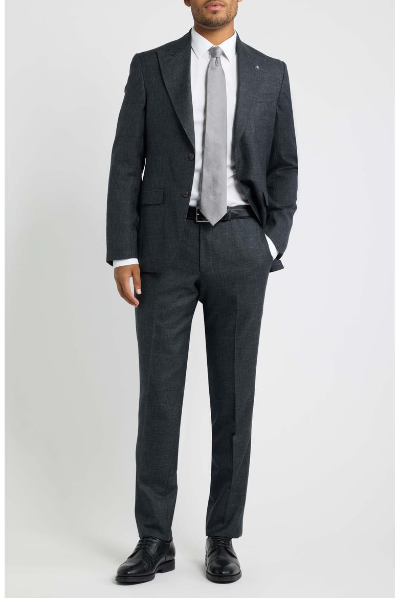 Marcus Wool Suit, Main, color, CHARCOAL