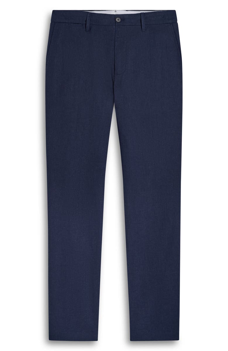 Bugatchi Aerolinen Linen Blend Chinos, Alternate, color, Navy