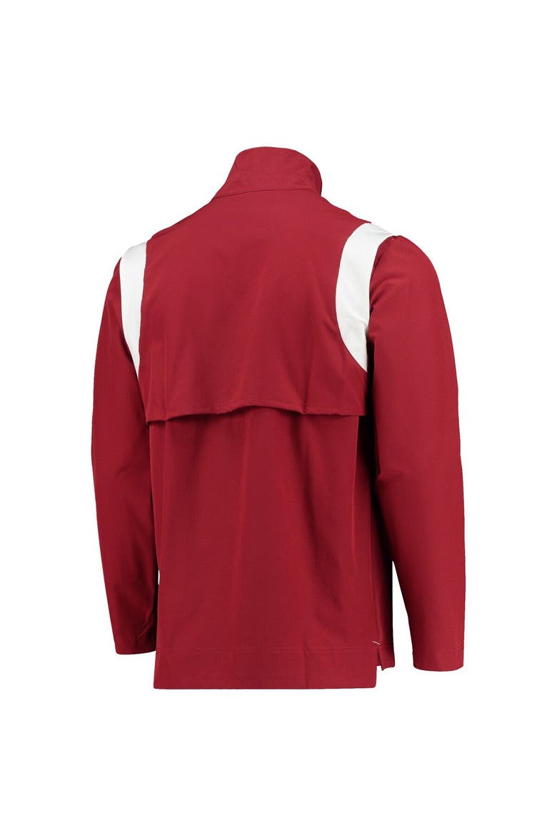 Men's Nike Crimson Alabama Crimson Tide 2021 Team Coach Quarter-Zip Jacket, Alternate, color, Crimson