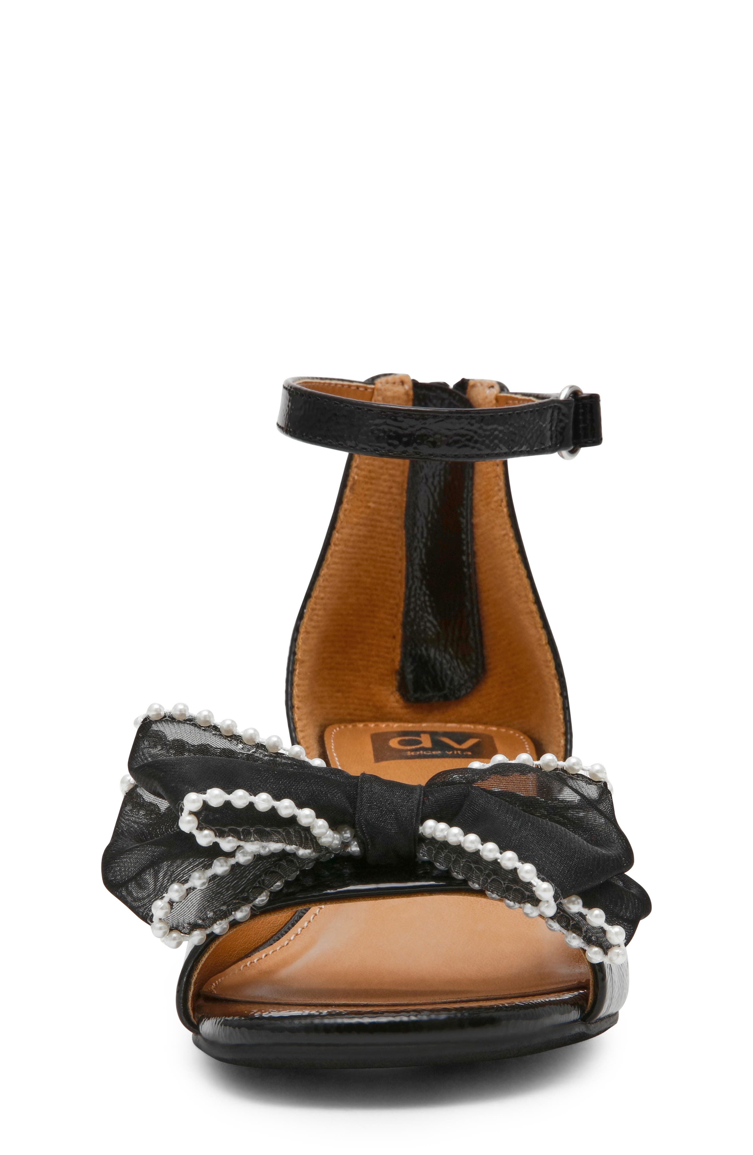 DV by Dolce Vita Kids' Grand Bow Sandal, Alternate, color, Black