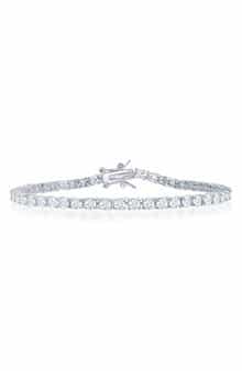 Sterling Silver Moissanite Tennis Bracelet