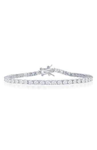 Sterling Silver Moissanite Tennis Bracelet