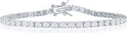 SIMONA Sterling Silver Moissanite Tennis Bracelet