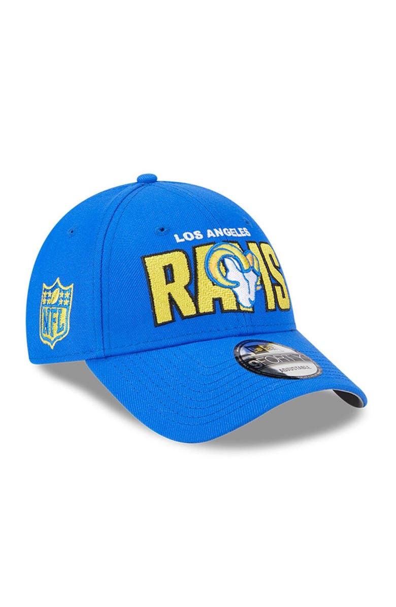New Era Men's New Era Royal Los Angeles Rams 2023 NFL Draft 9FORTY Adjustable Hat, Main, color, 