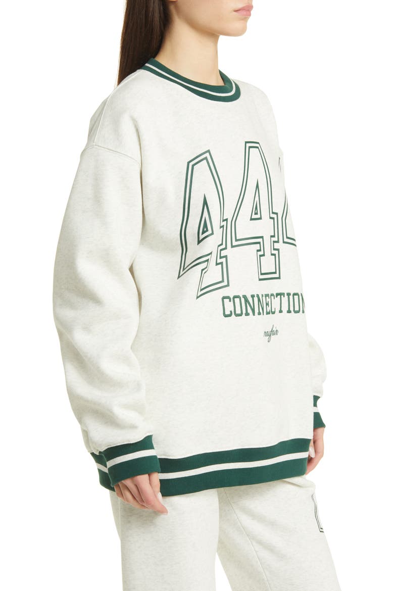 444 Fleece Crewneck Sweatshirt, Alternate, color, GREY