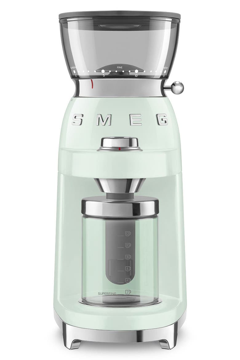 '50s Retro Style Coffee & Espresso Grinder, Main, color, PASTEL GREEN