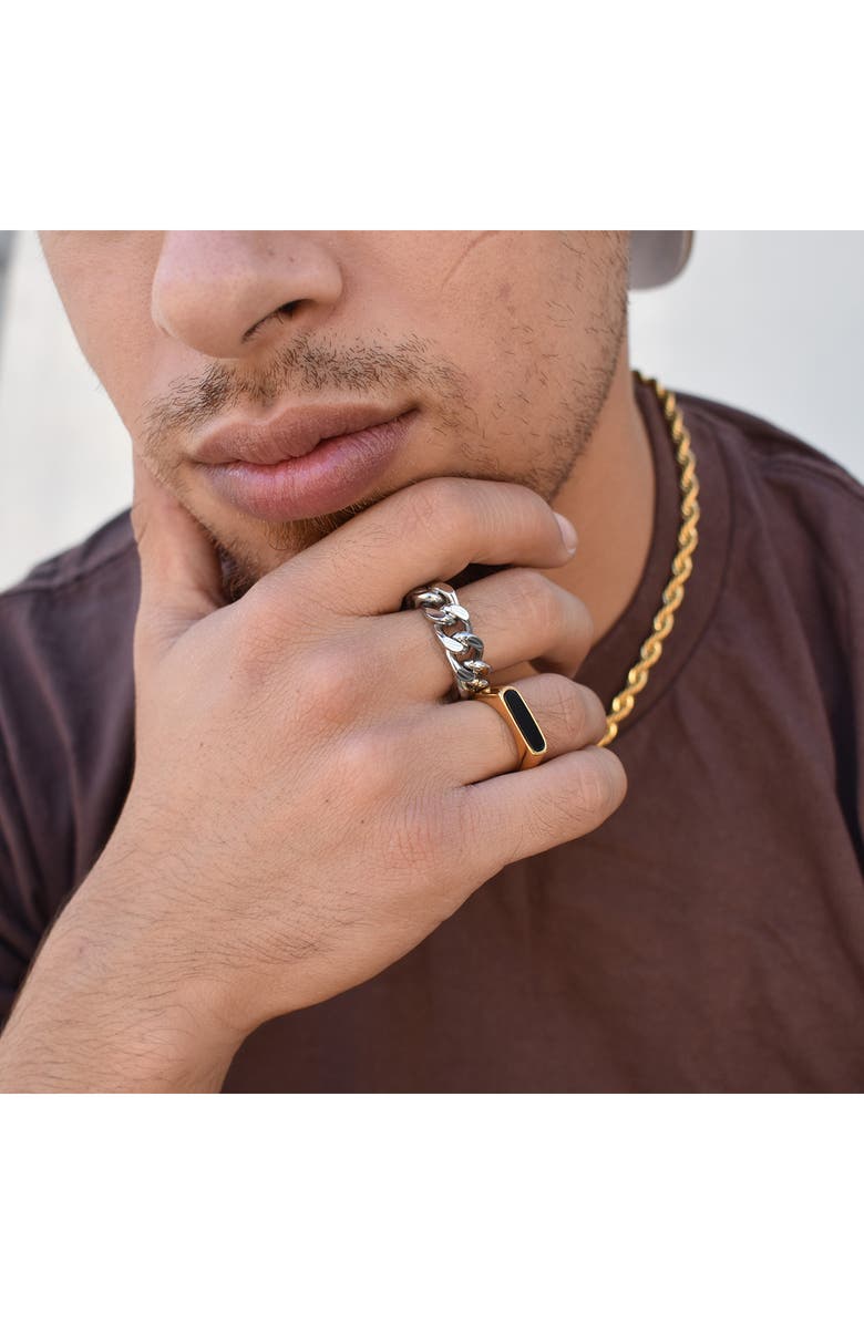 REBL Chain Band Ring, Alternate, color,