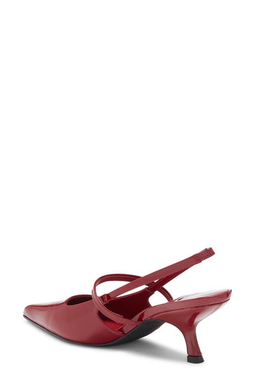 Jeffrey Campbell Tanya Pointed Toe Slingback Pump In Red