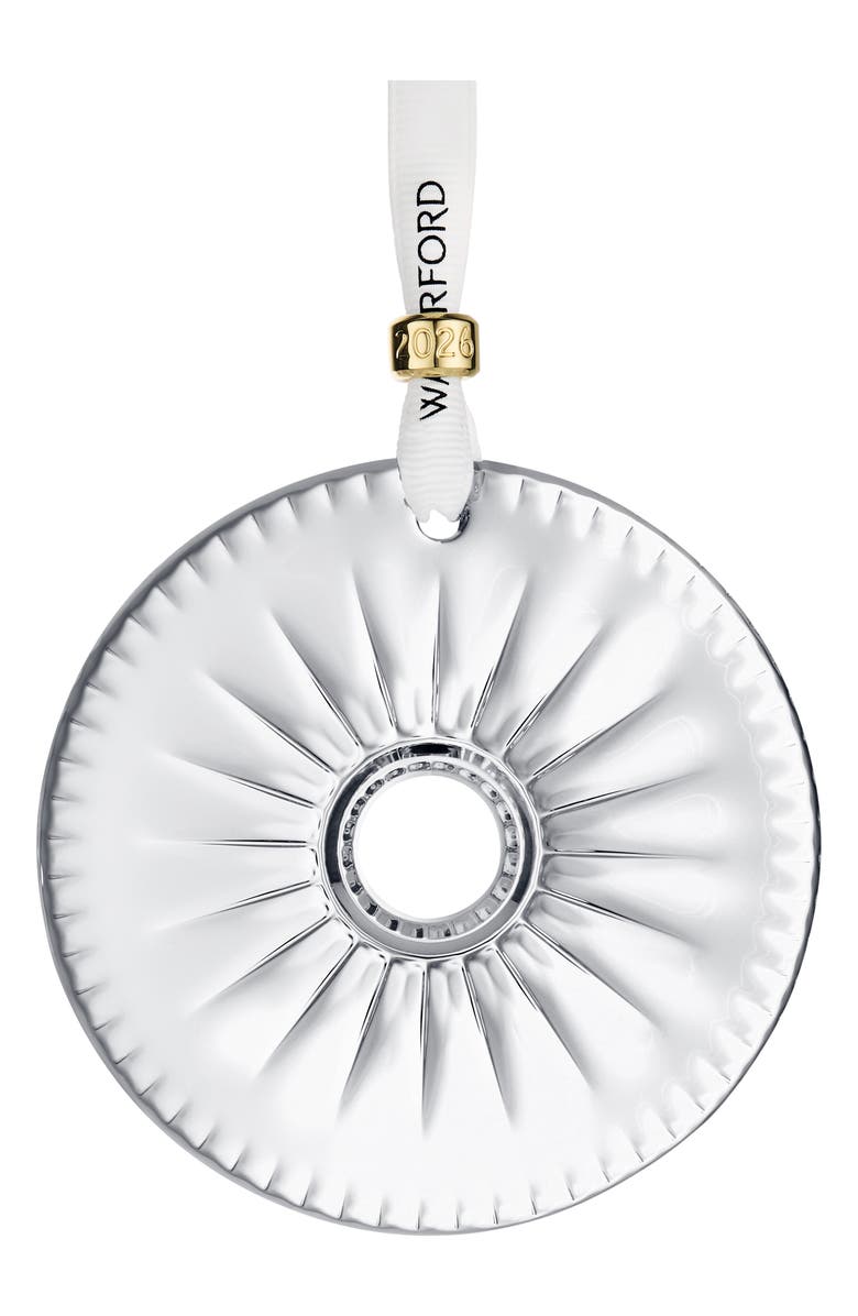 Waterford New Year Firework Disc Ornament, Main, color,