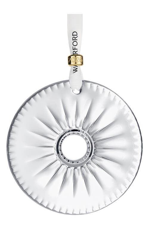 Waterford New Year Disc Firework Ornament In Transparent