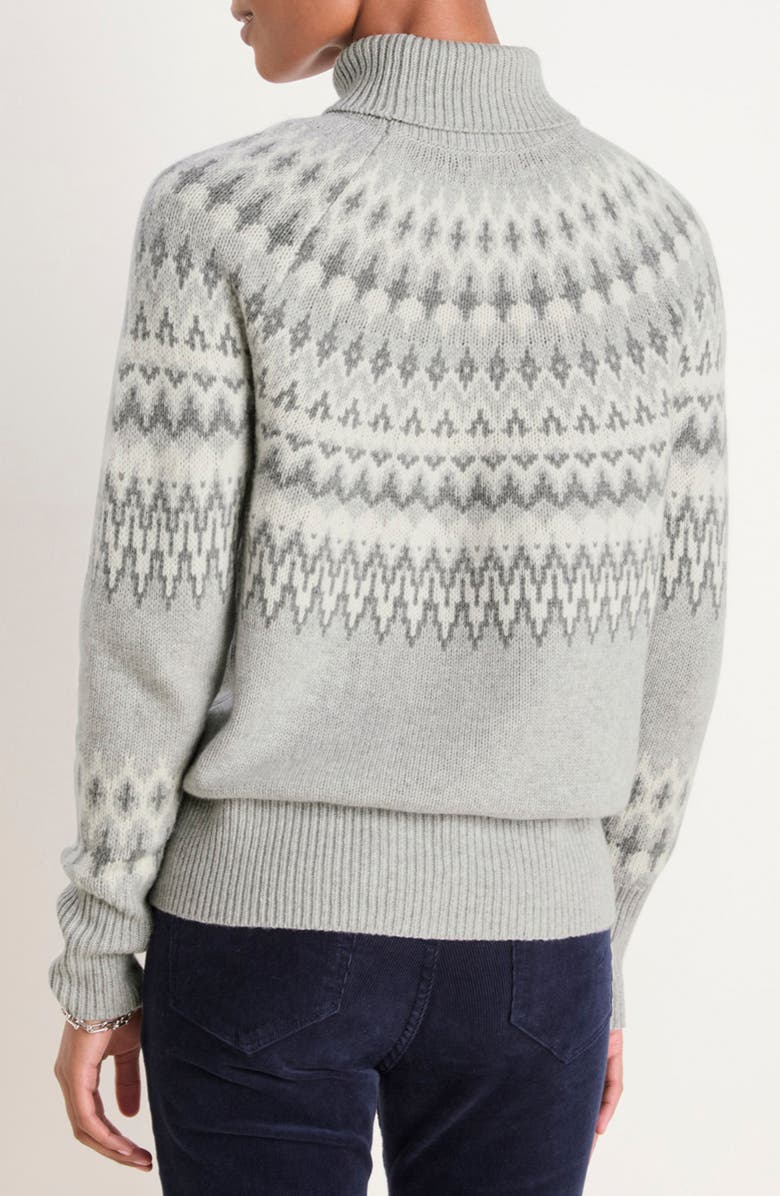 vineyard vines Fair Isle Merino Wool Blend Turtleneck Sweater, Alternate, color, 