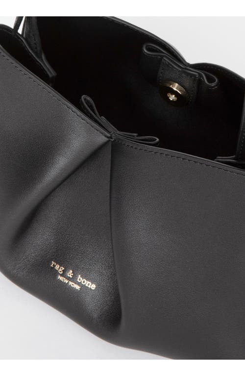 Rag & Bone Small Bloom Leather Crossbody Bag In Black