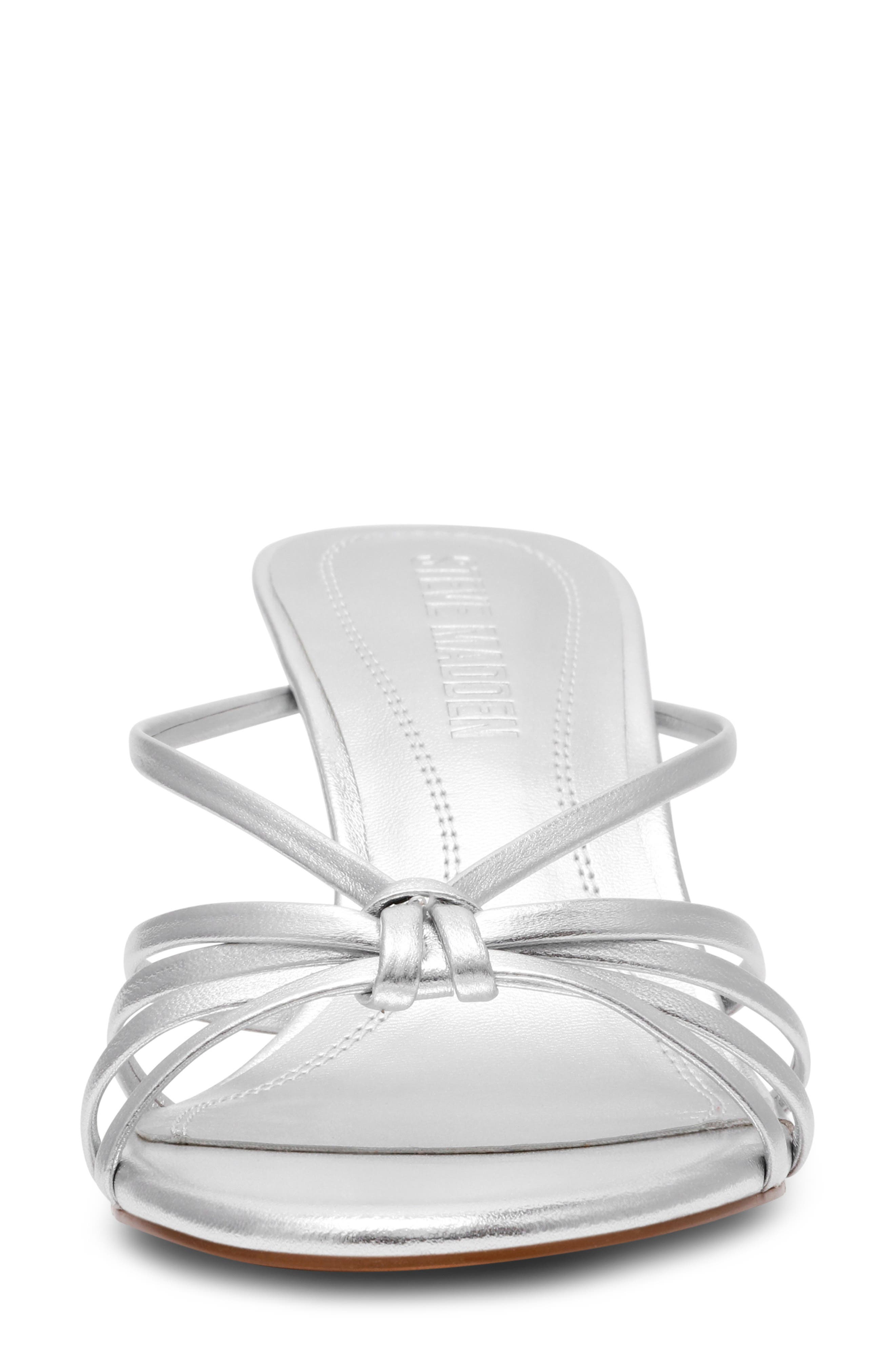 Steve Madden Edna Slide Sandal, Alternate, color, Silver