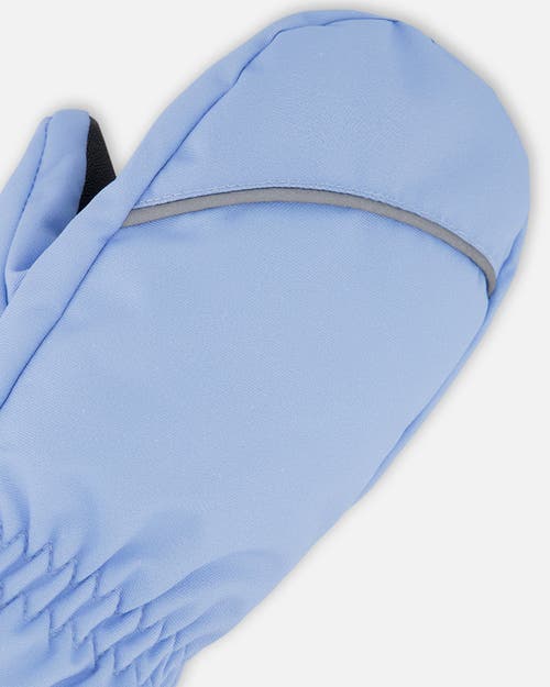 Deux Par Deux Girl Winter Mittens Play In Blue