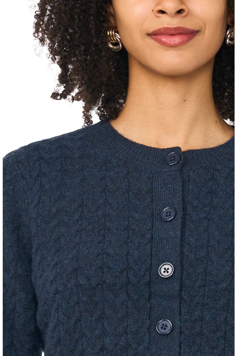 Cable Knit Cardigan, Alternate, color, VINTAGE BLUE