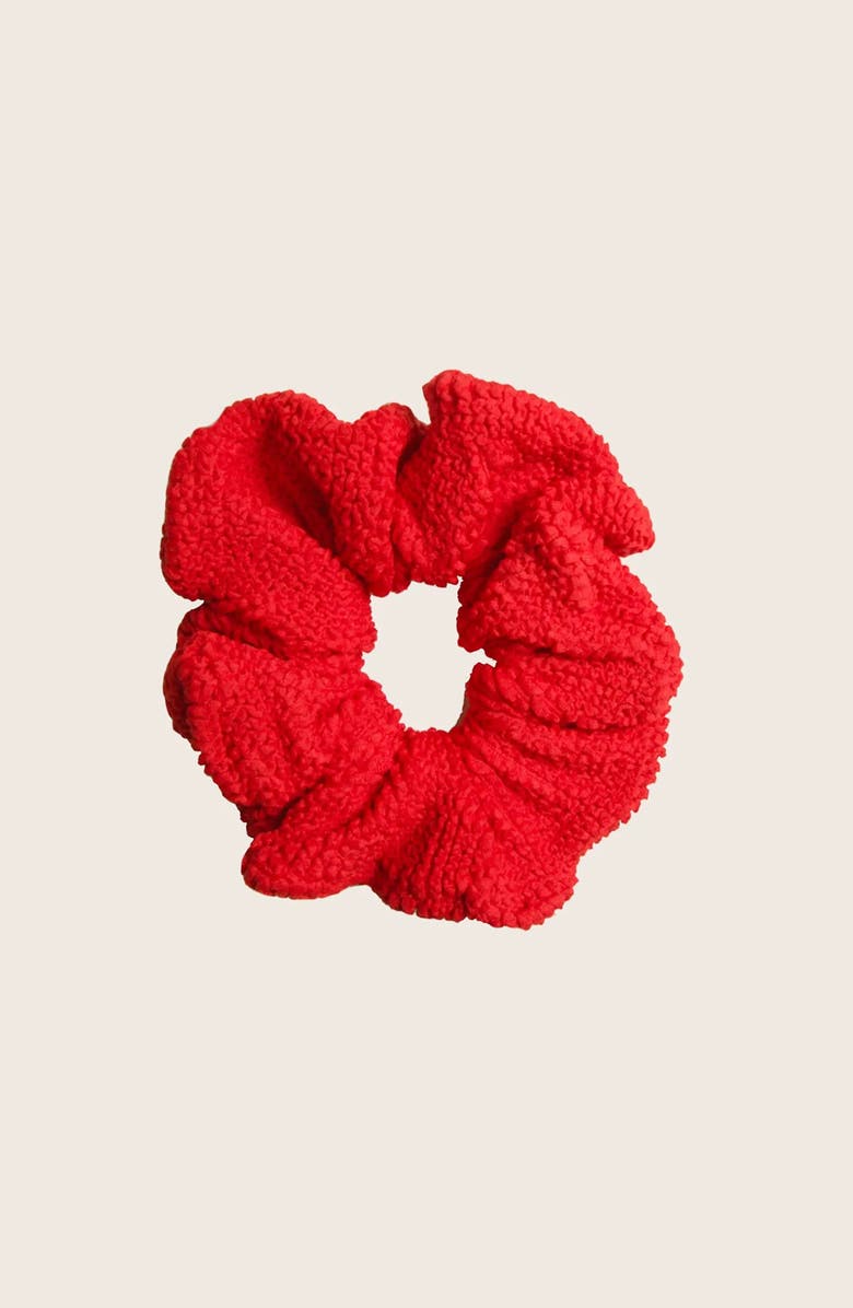 Limeapple Crinkle Hair Scrunchie 3 Piece Set, Alternate, color, Red Multi